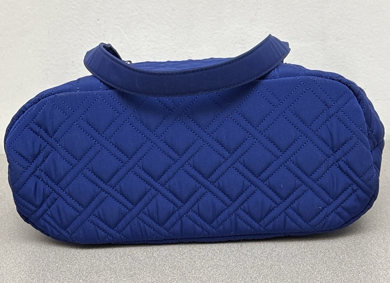 Vera Bradley Original Tote, Navy Blue Diamond Quilted, 15”X16”, NWOT