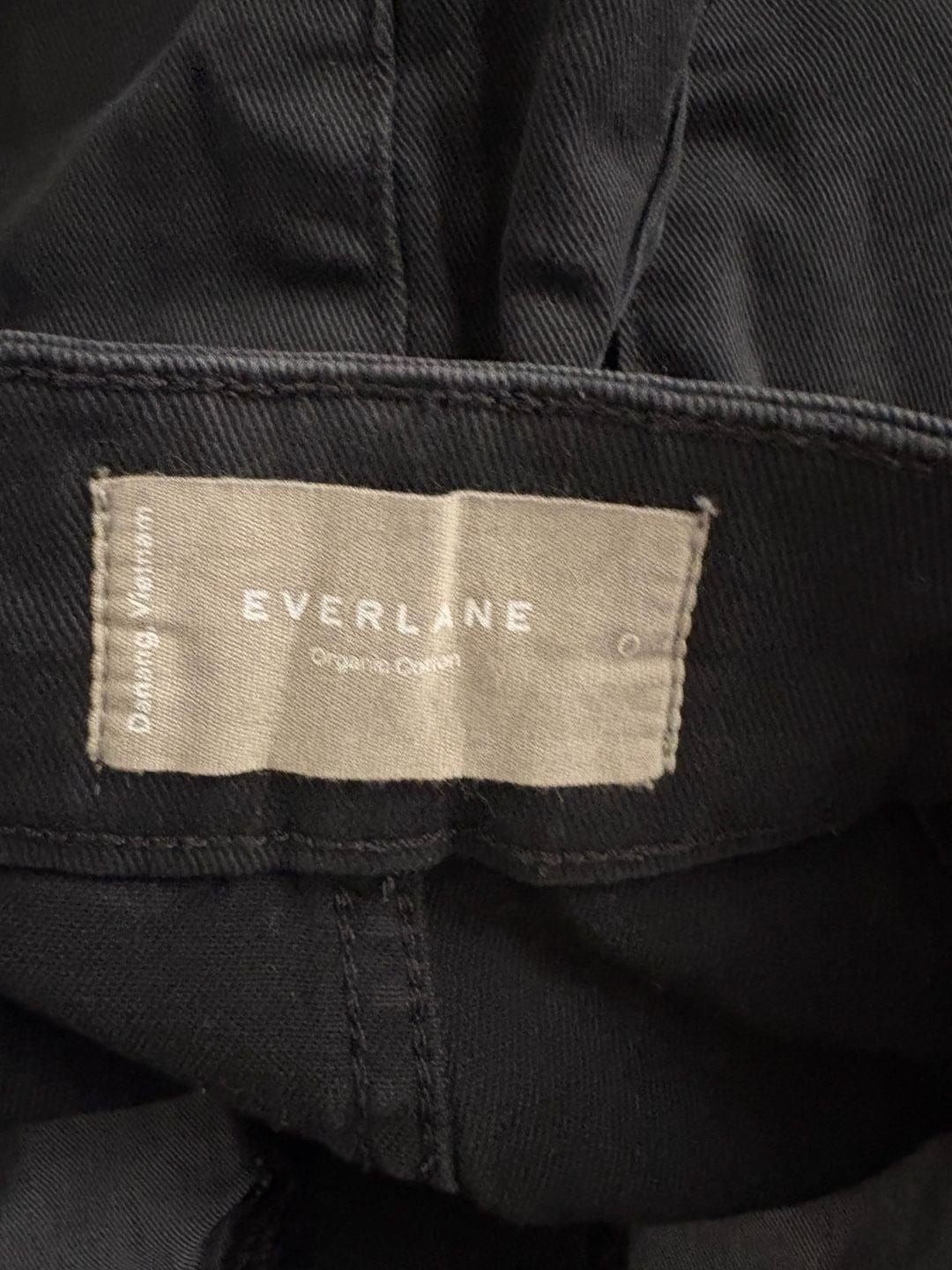 Everlane The Organic Cotton Cropped Wide-Leg Pant in Black