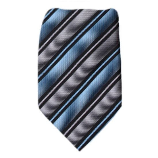 Men’s Stripe XL Extra Long Pretied Zipper Necktie Formal Weddings Business Prom