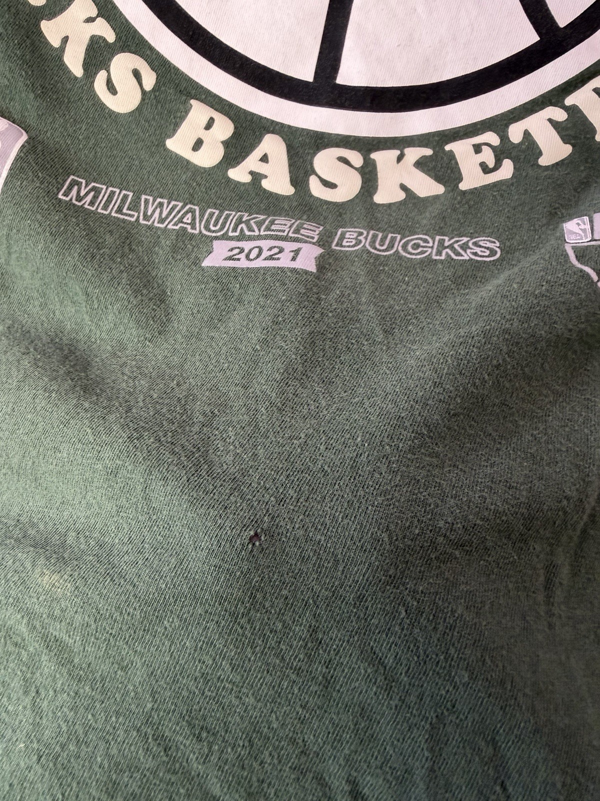 Nike Milwaukee Bucks 2021 Playoffs Tee Green NBA Basketball Shirt L