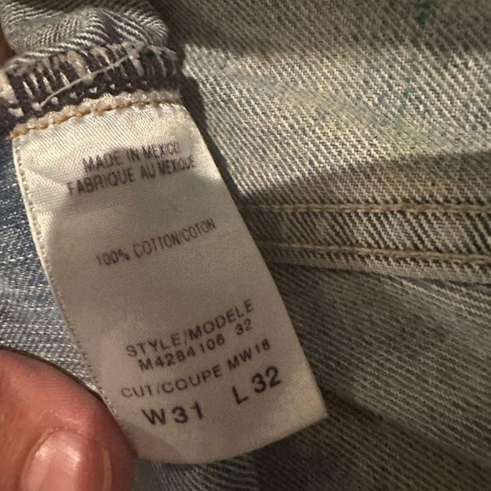 Guess Men’s Grey and Black Jeans