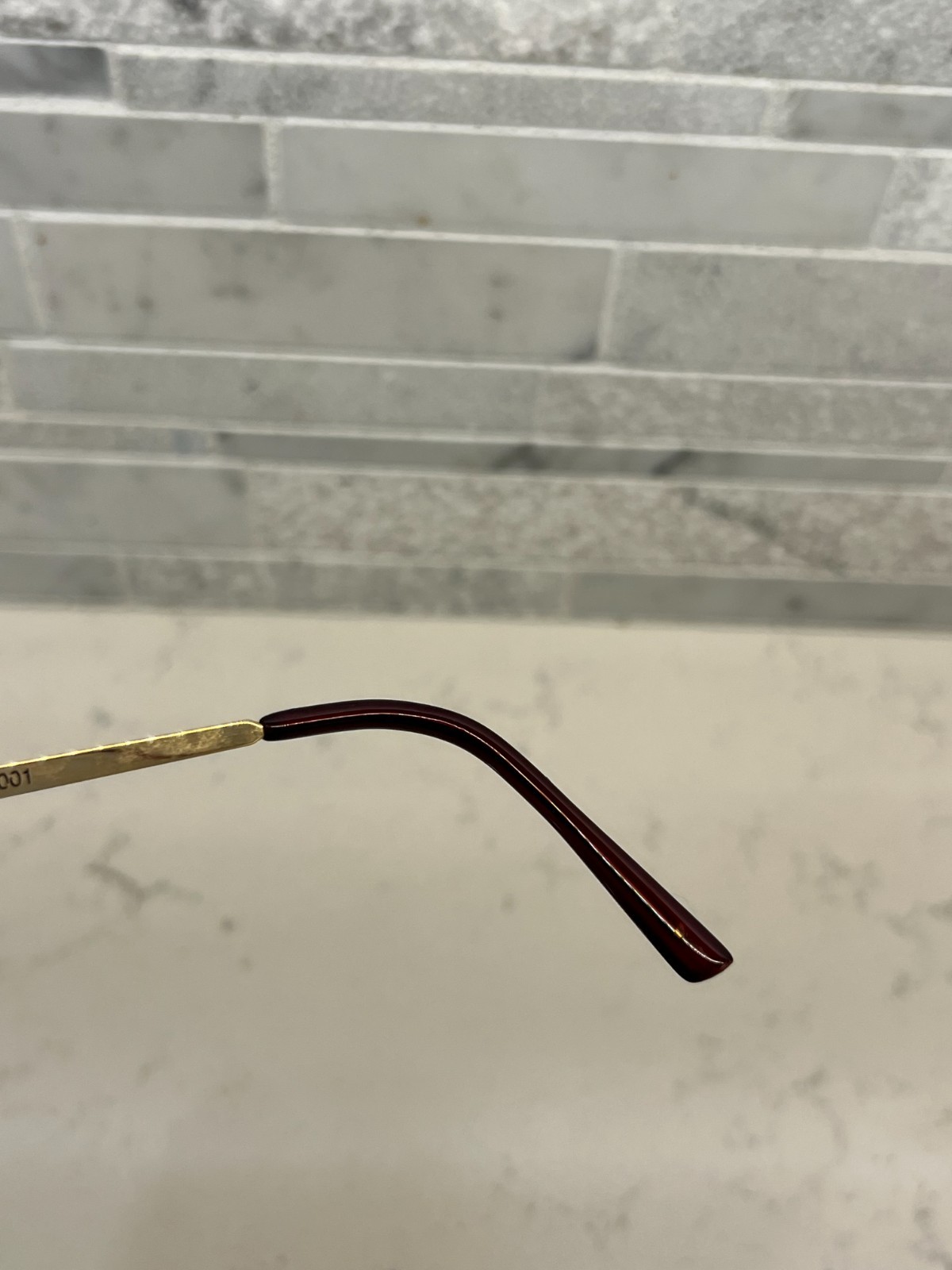 Women’s Tortoise Designer Gold Round Sunglasses UZ 978 001 130 “FRAMES ONLY”