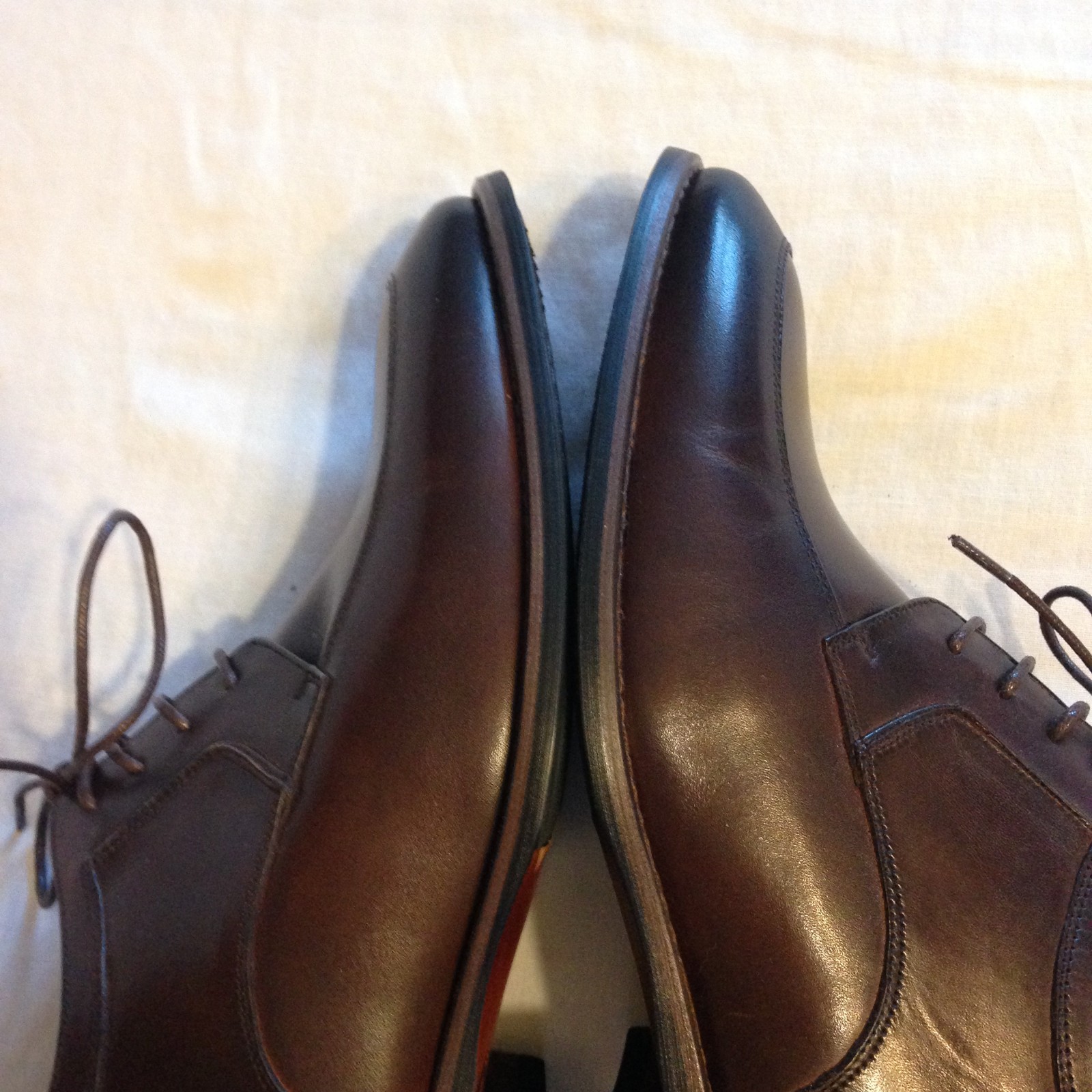 CALTO Y7426 2.8 INCHES TALLER OXFORD DRESS SHOES IN BROWN – SIZE 11.5