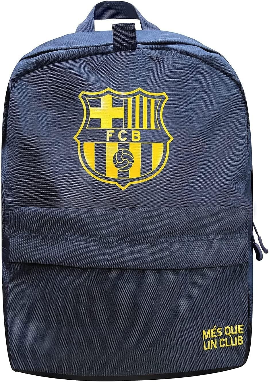FC Barcelona Adult Football Fan Soccer Backpack – Navy Yellow Logo