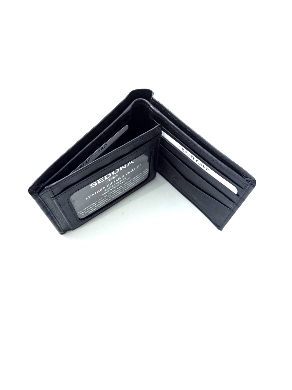 SEDONA® RFID BIFOLD WALLET WITH 2 SIDE WINDOWS, 8 CARD SLOTS