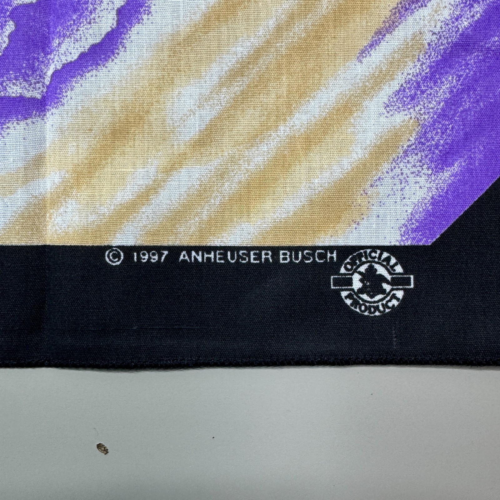 USED – Vintage Budweiser Bandana Cowboy 21 in X 21 in Anheuser Busch Clydesdales