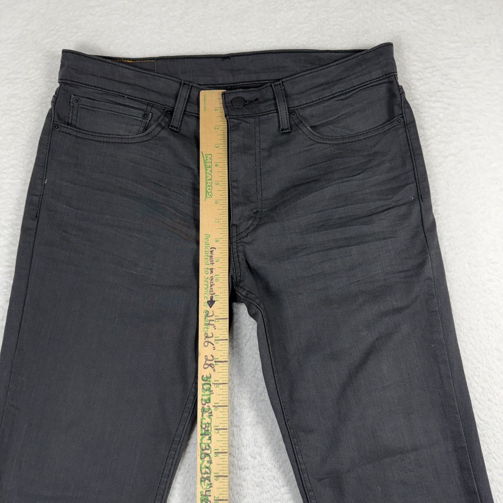 Levi’s 511 Slim Fit Jeans Mens 34×32 (34×31) Gray Denim Pants Super Stretch