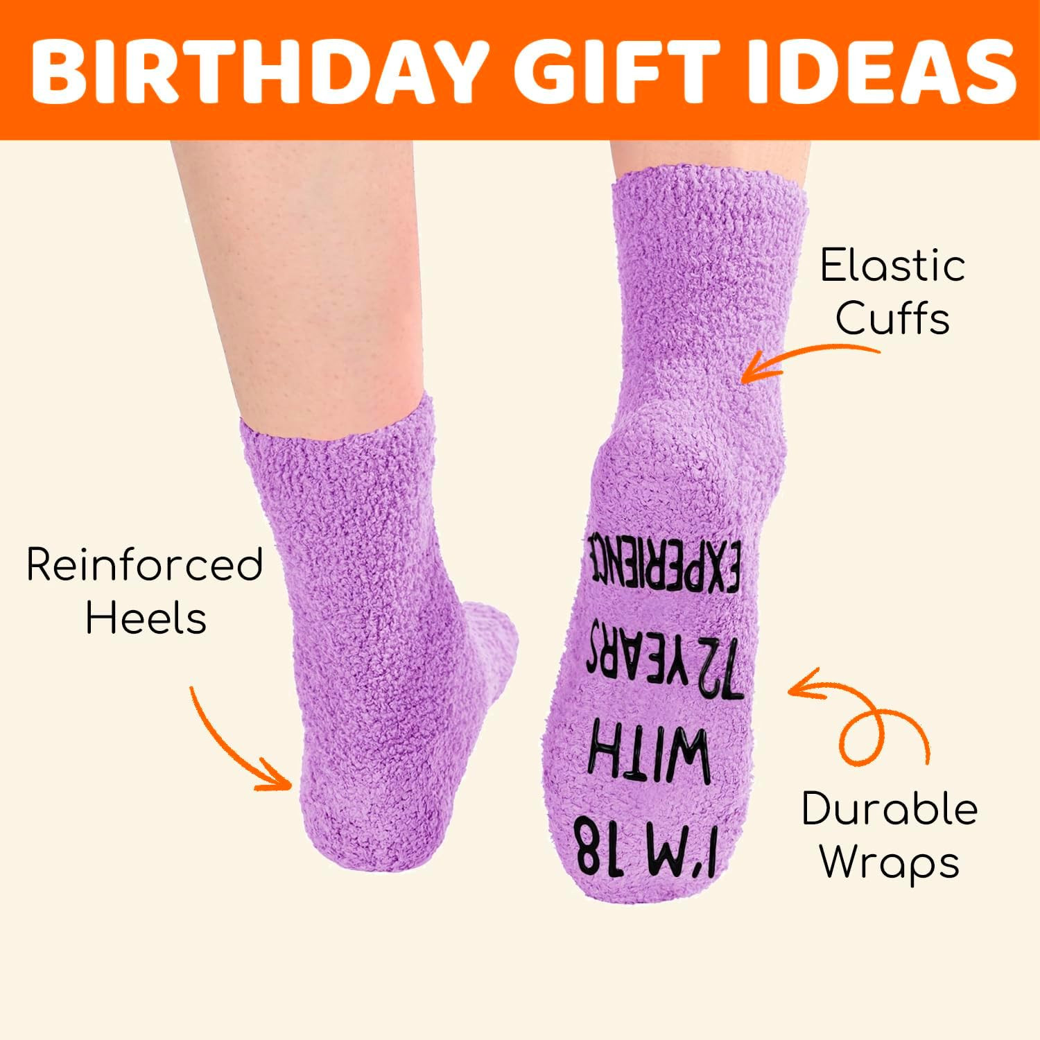 HAPPYPOP Birthday Socks Ideas – Birthday Gift for 90 100 Year Old Elderly Senior