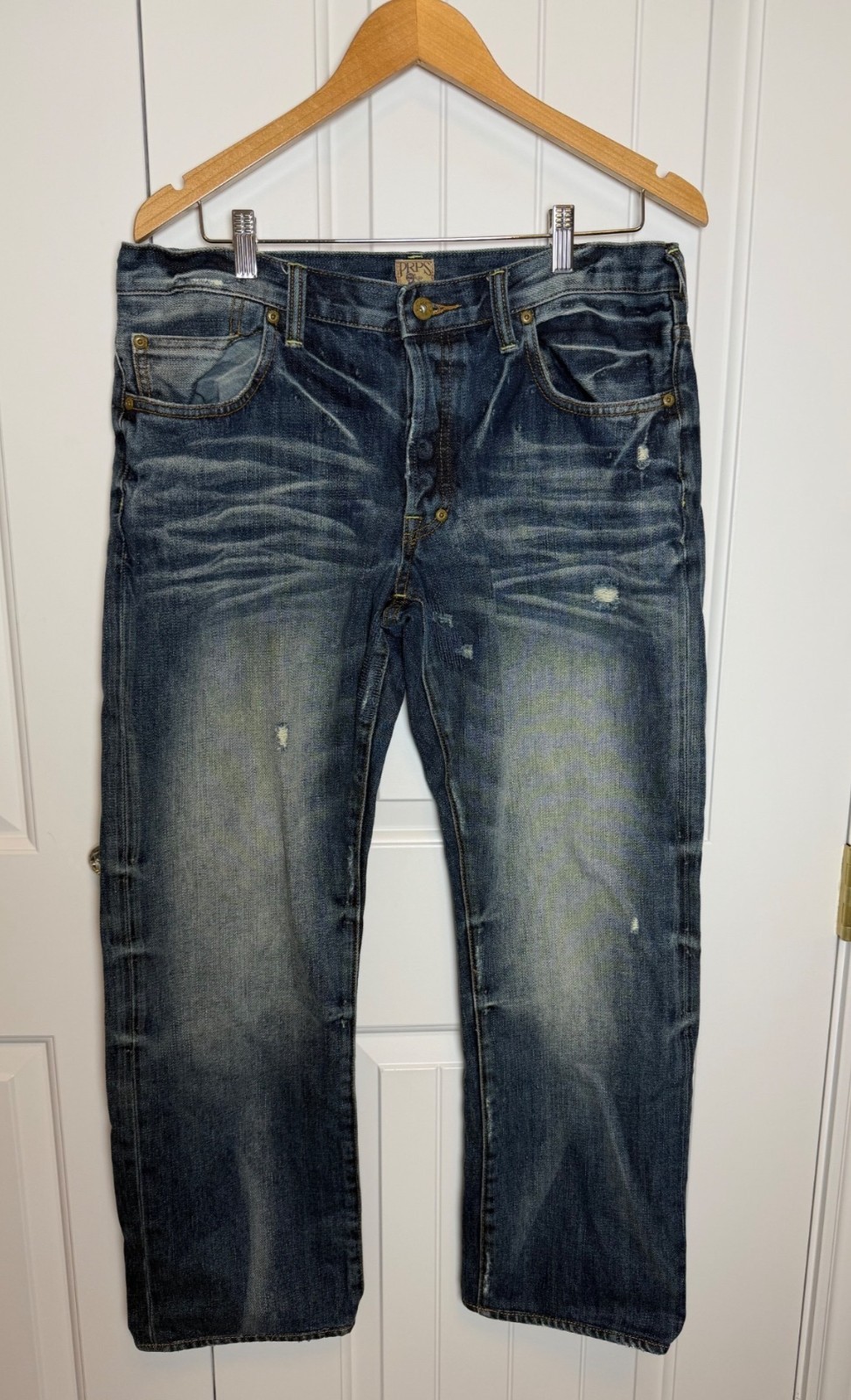 PRPS Barracuda Denim Jeans Janpanese Distressed Cotton E57P47X Men’s 34