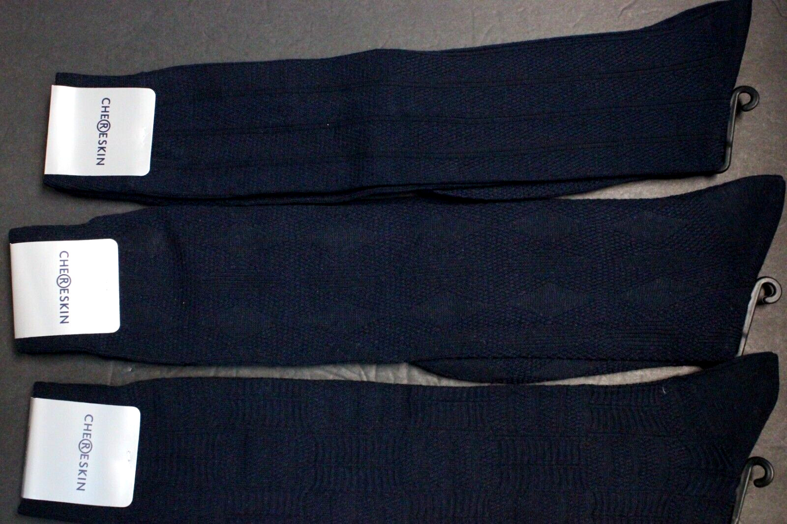 8 pair Men’s 10-13 Over the Calf Dress Work Crew Socks Black tan navy SZ 6-12