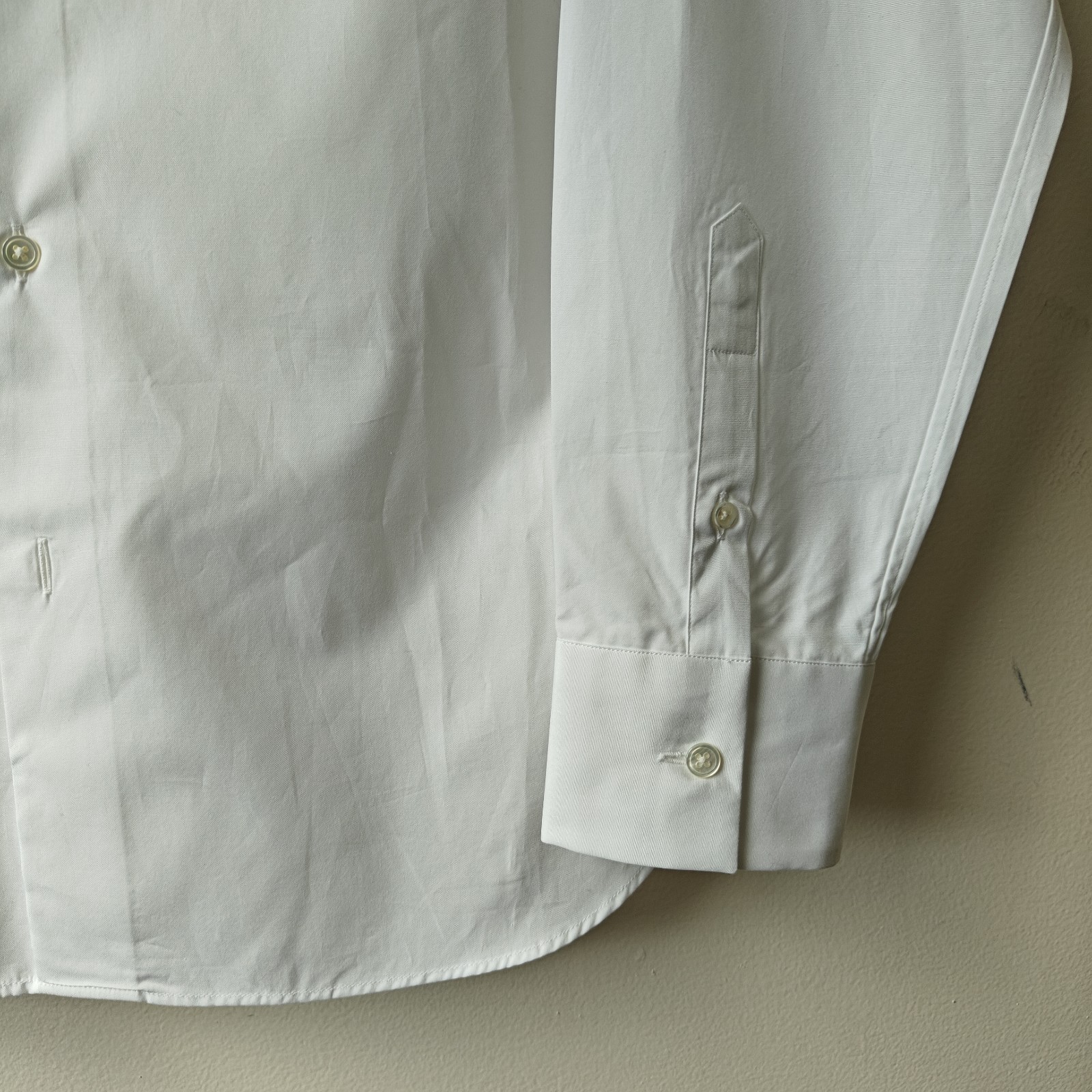 NWT Ann Demeulemeester White Cotton Dress Shirt Size M, Men’s