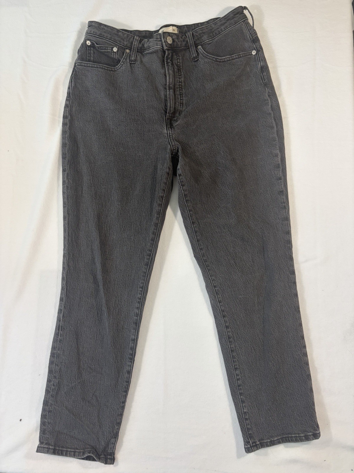 Madewell The Curvy Perfect Vintage Jean Charcoal Black Wash Size 31 Minimalist