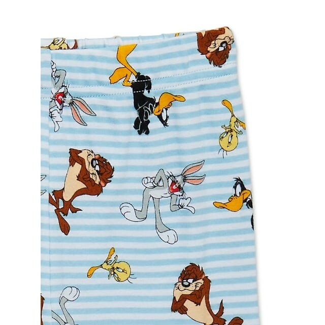 Looney Tunes Character Toddler Boy’s 4-Piece Cotton Pajama Set