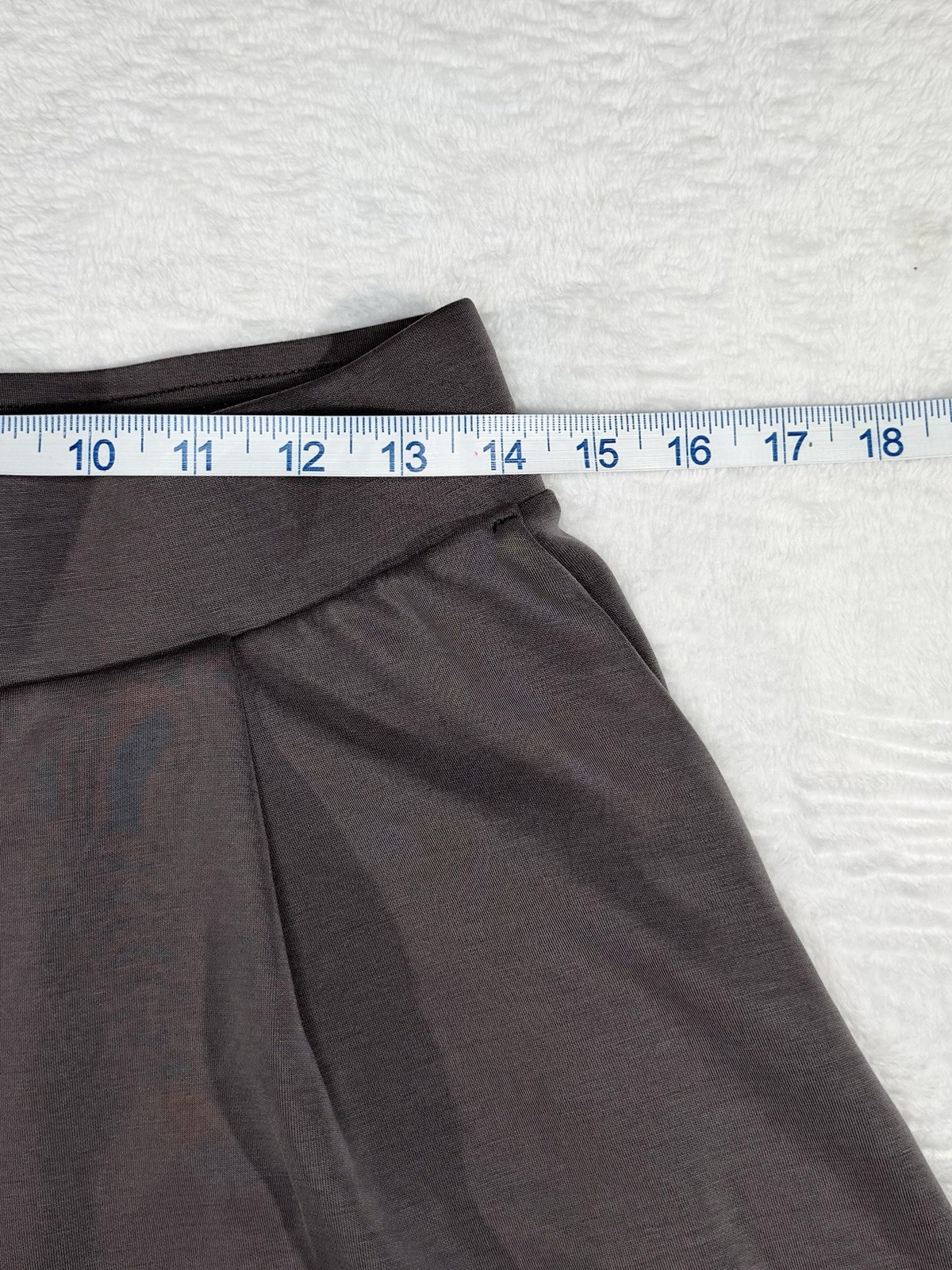 Ododos Women’s Gray Modal Super Soft Wide Leg High Waist Casual Shorts, L