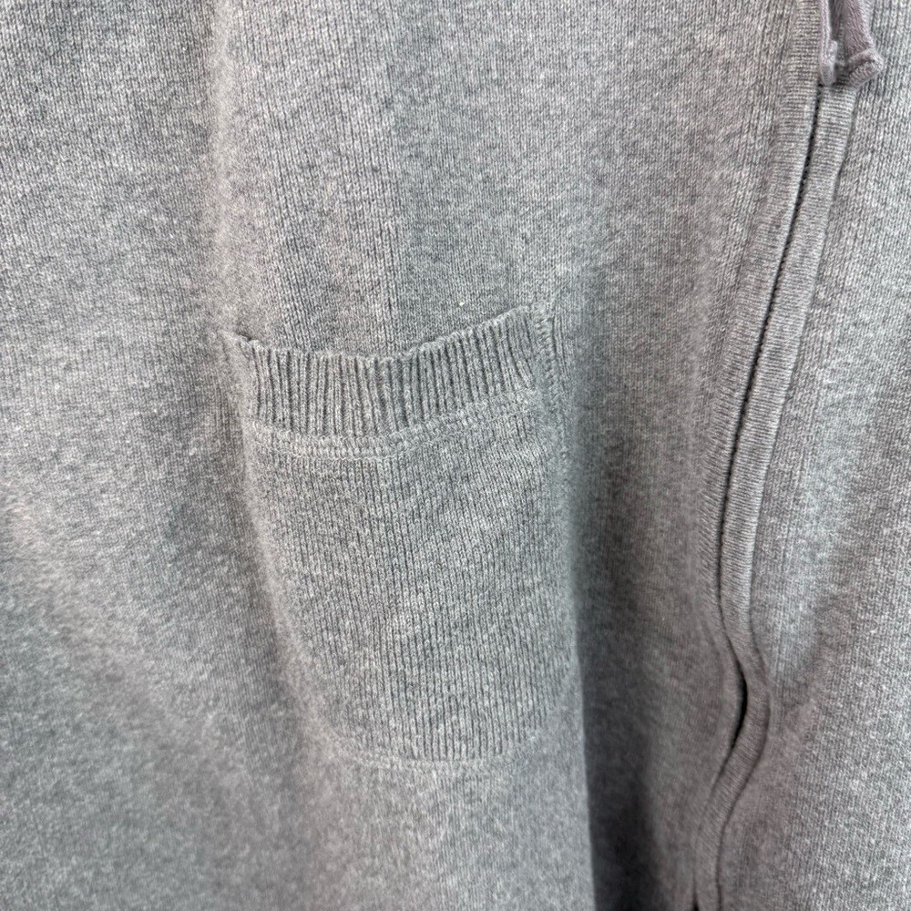 Cotton Ginny sweater zip up long style knit pockets Cozy Gray Women’s Cardigan