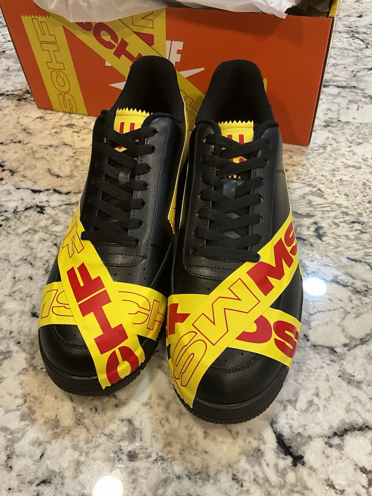 MSCHF–007 Duct Tape Black Shoes Tap3 Men’s New Size 9 With Box & Tape
