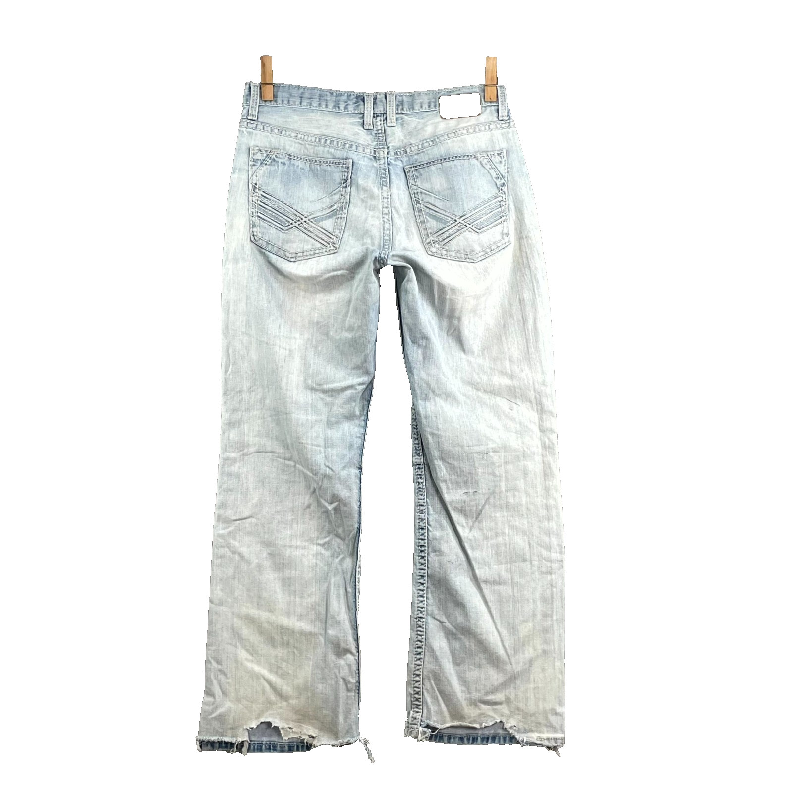 Buckle BKE Tyler Jeans Men 34×30* Light Denim Distressed Skate Grunge Streetwear