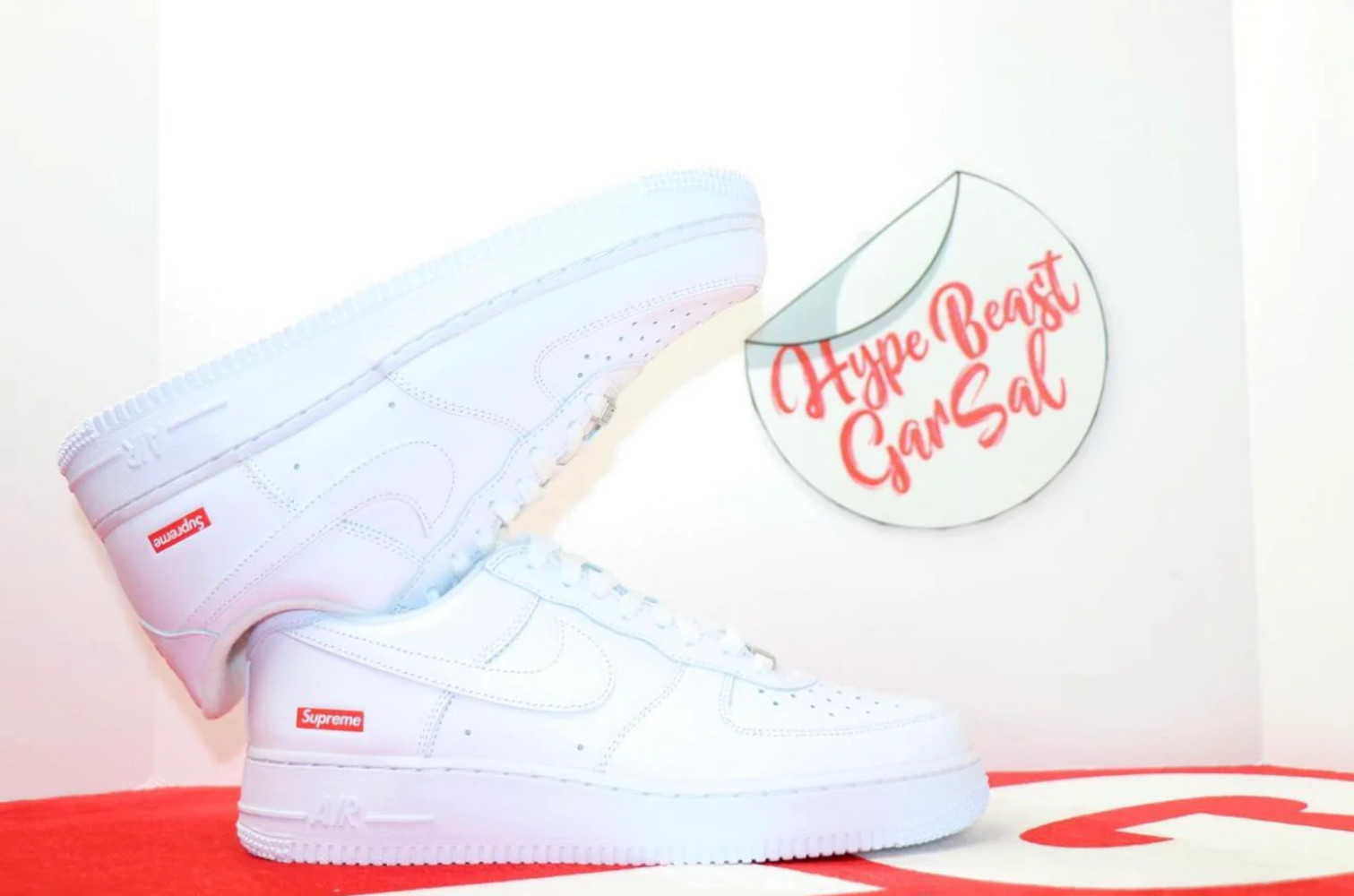 Supreme Air Force White Sizes 6 M, 7 M, 8 M, 9 M, 9.5 M, 10 M, 10.5 M, 11 M, 12