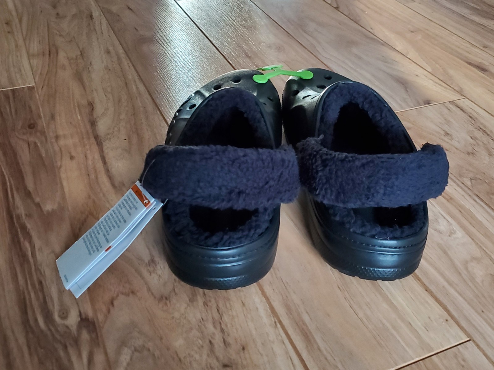 NWT Crocs Adult Baya Lined Fuzz Strap Clog Slippers US M9/W11 NEW