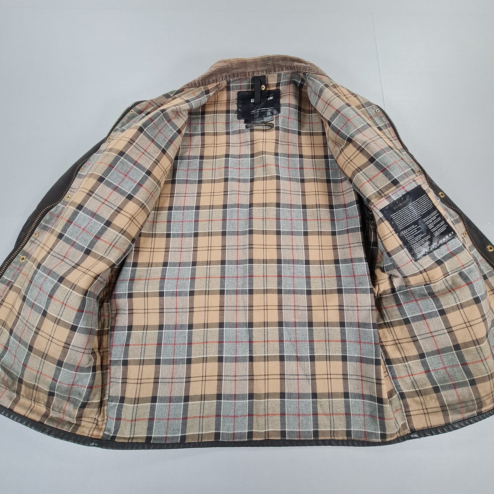 Barbour A7 Wax Jacket Mens Brown C42 / 107 cm Belted Waterproof Coutry