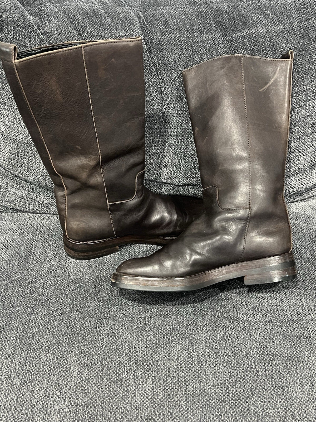 RRP€1150 ANN DEMEULEMEESTER Leather Calf Boots US9 UK6 EU39 Made in Italy