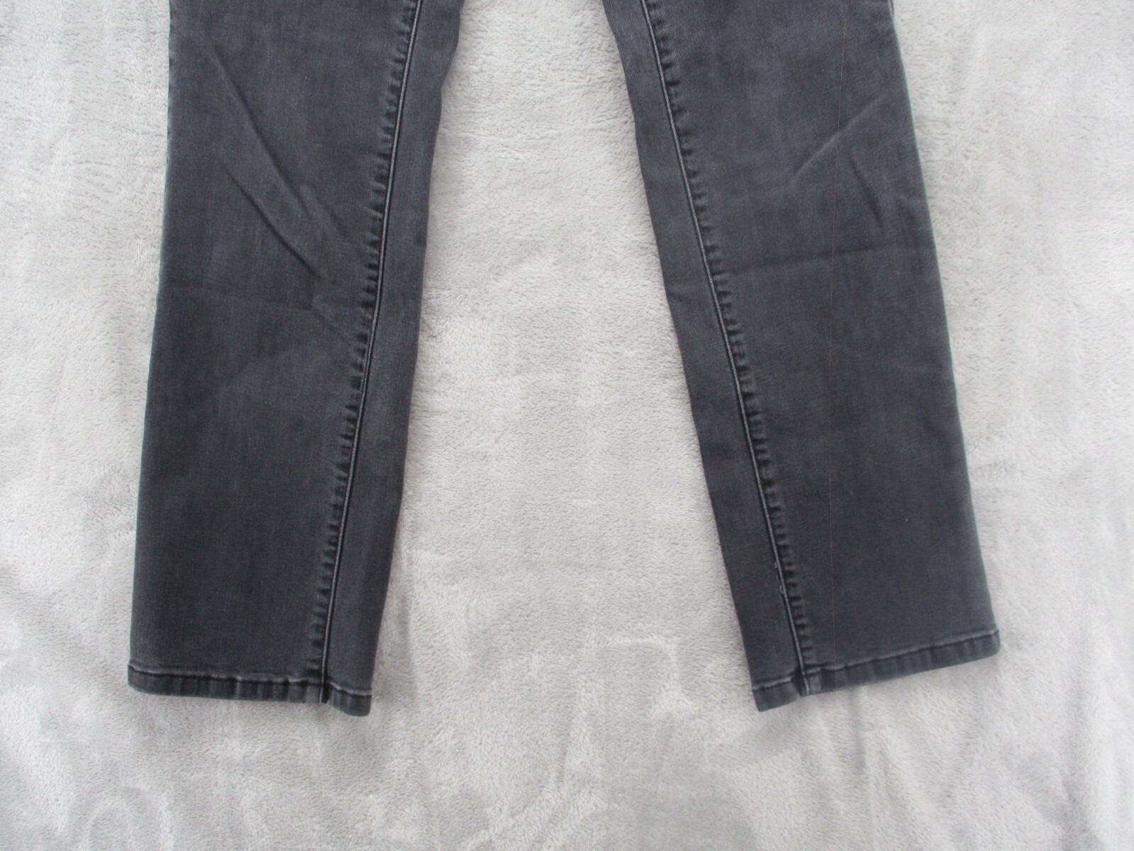 Mossimo Denim Straight Leg Jeans Women’s 8 Gray Charcoal Wash Stretch Low-Rise