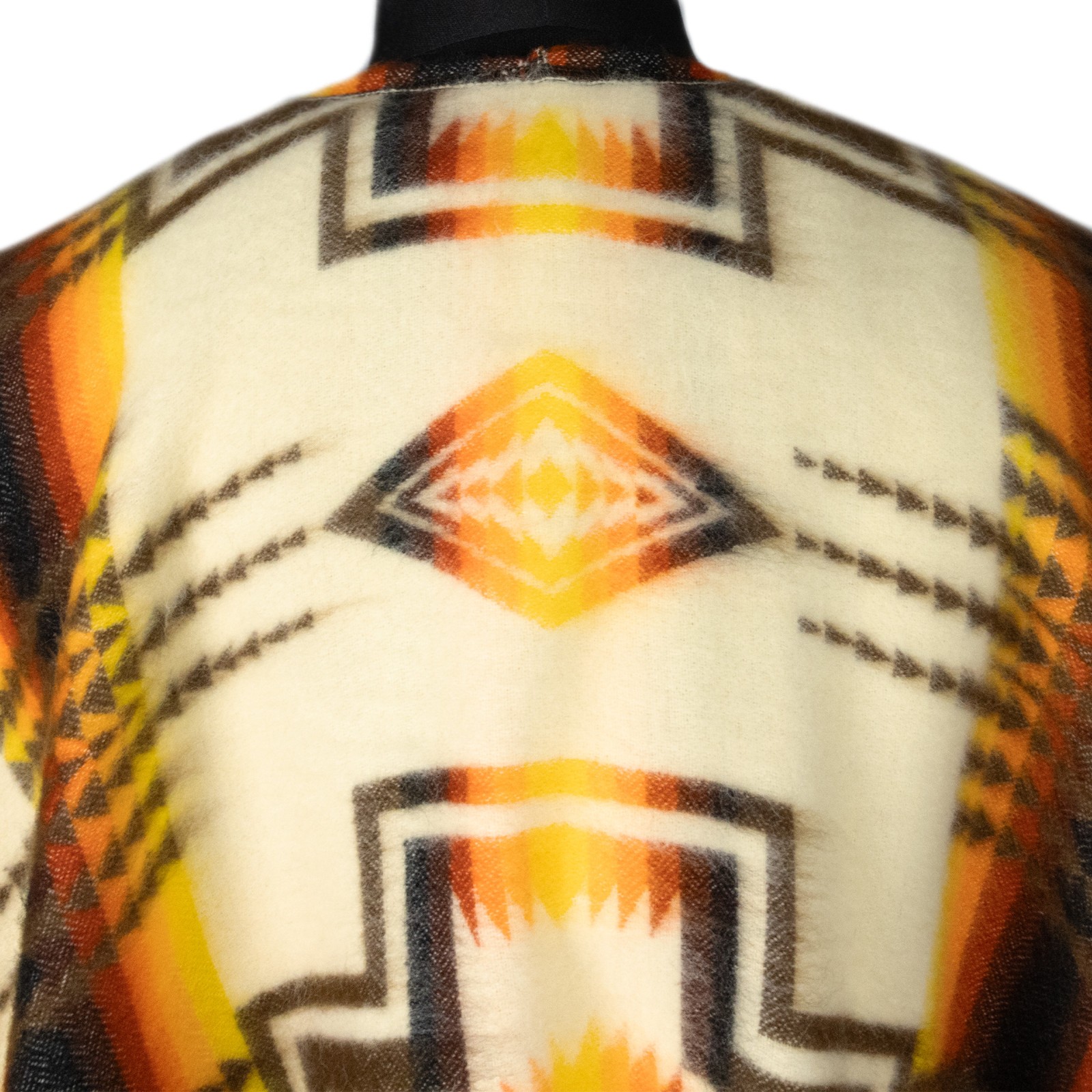 ALPACA WOOL HOODED PONCHO AZTEC SOUTHWEST BOHO UNISEX ONE SIZE S-XXL