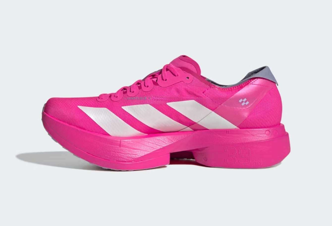 adidas Adizero Adios Pro 4💖’Shock Pink’ Pink Silver Men’s Sneakers