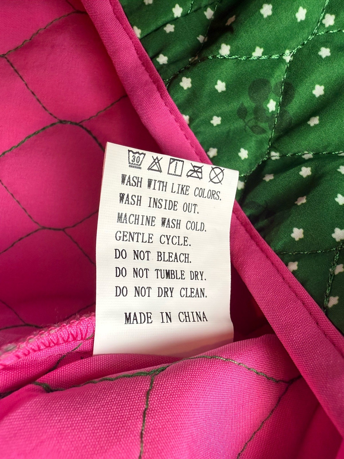 FLORAL PRINT BUTTON DOWN QUILTED Green Pink JACKET Women’s Sz XL