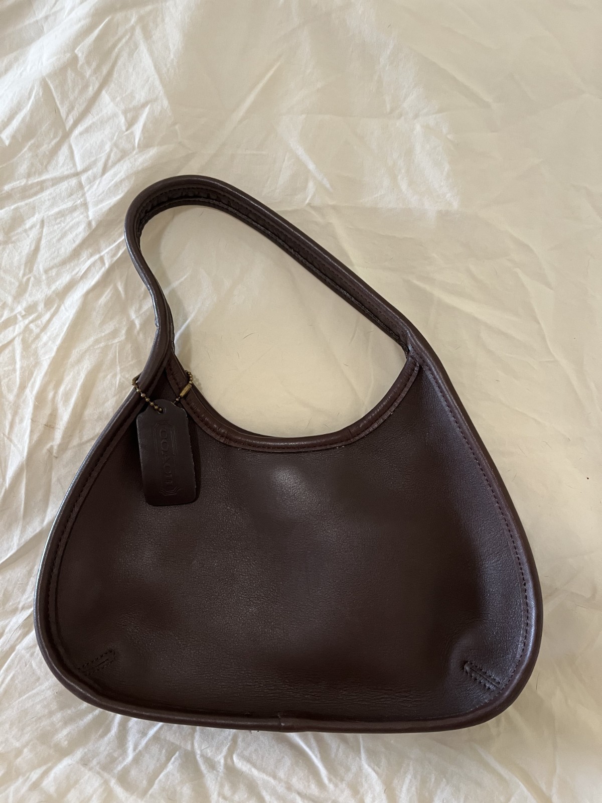 Coach Old 9027 Ergo Handbag Hobo Shoulder Vintage Leather USA Dark Brown w/ Tag