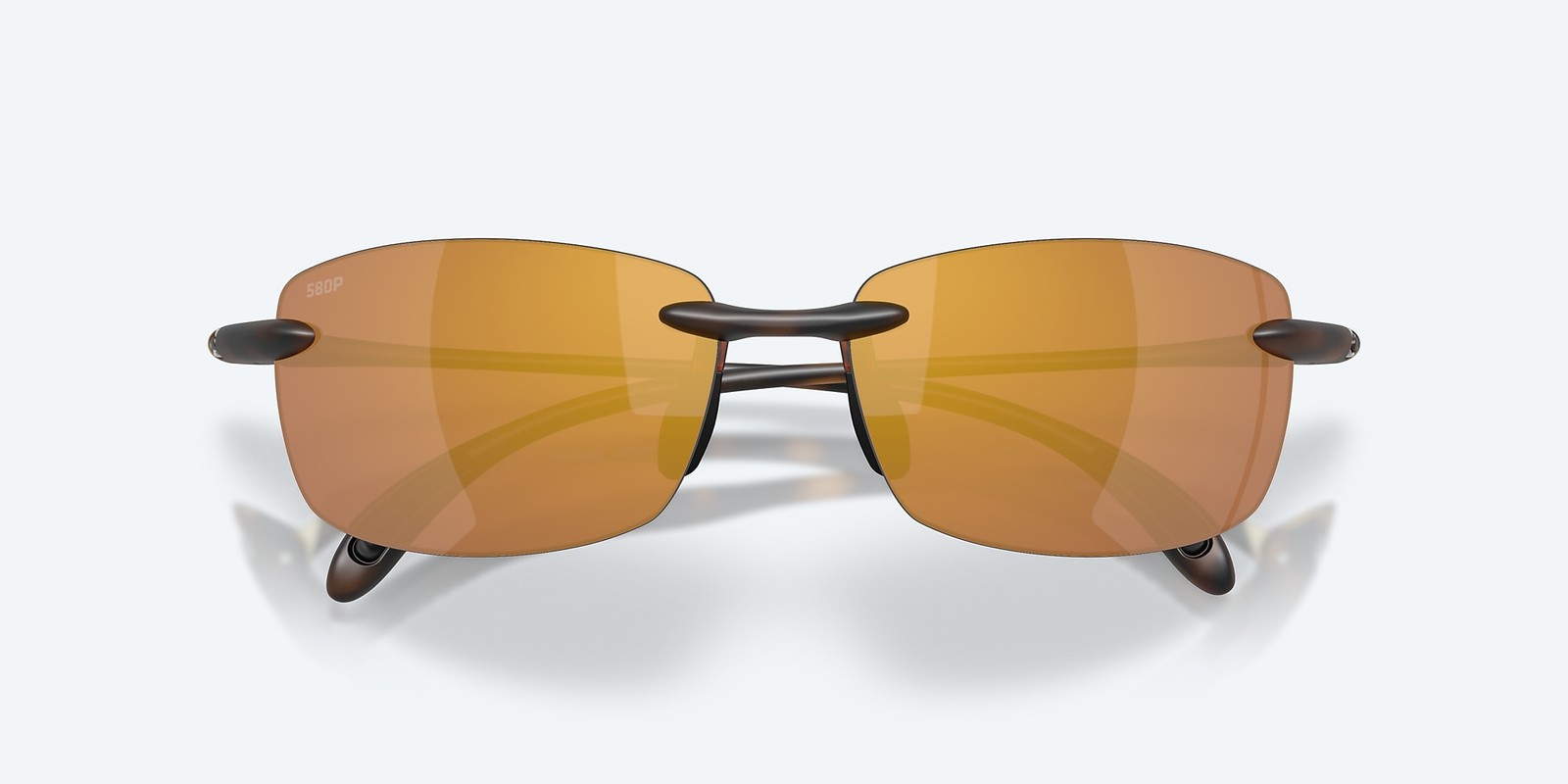 Costa Del Mar Ballast Matte Tortoise/Gold Mirror 580P Polarized 60 mm Sunglasses