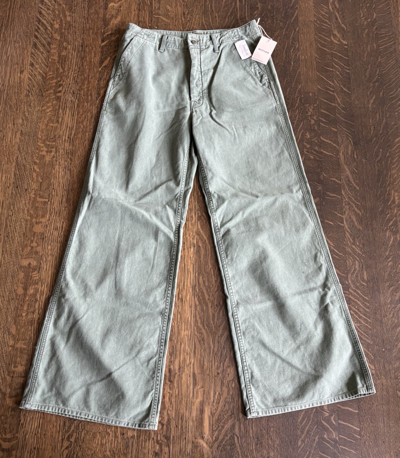 MOTHER The Major Sneak Roller Wide Leg Pant Roger That Wash 28 NWT $238