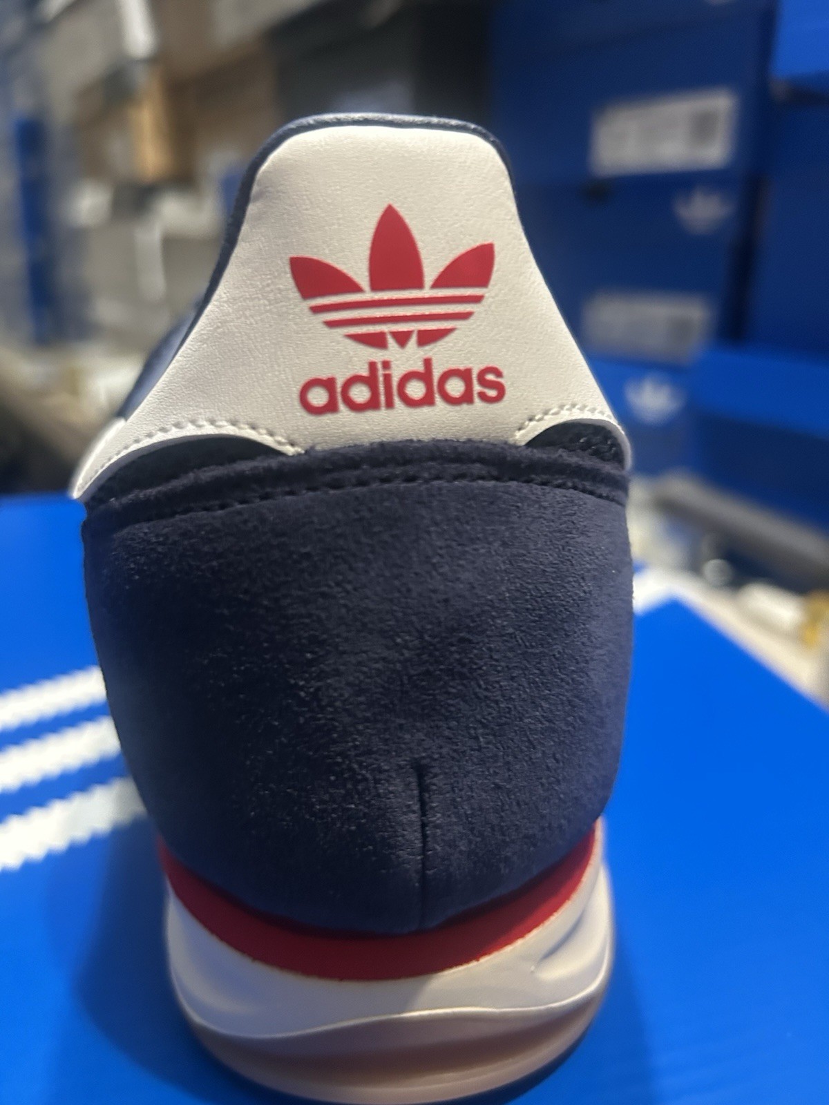adidas SL 72 RS Dark Blue White Red Casual (JQ9797) Men’s Sneakers Suede
