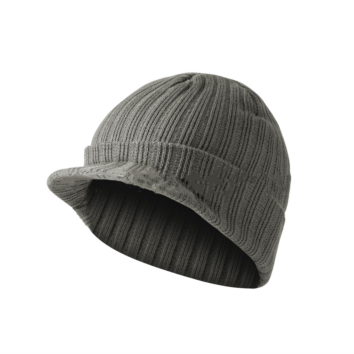 Unisex Winter Chunky Knit Visor Brim Winter Hat Beanie Thick & Warm Men Women