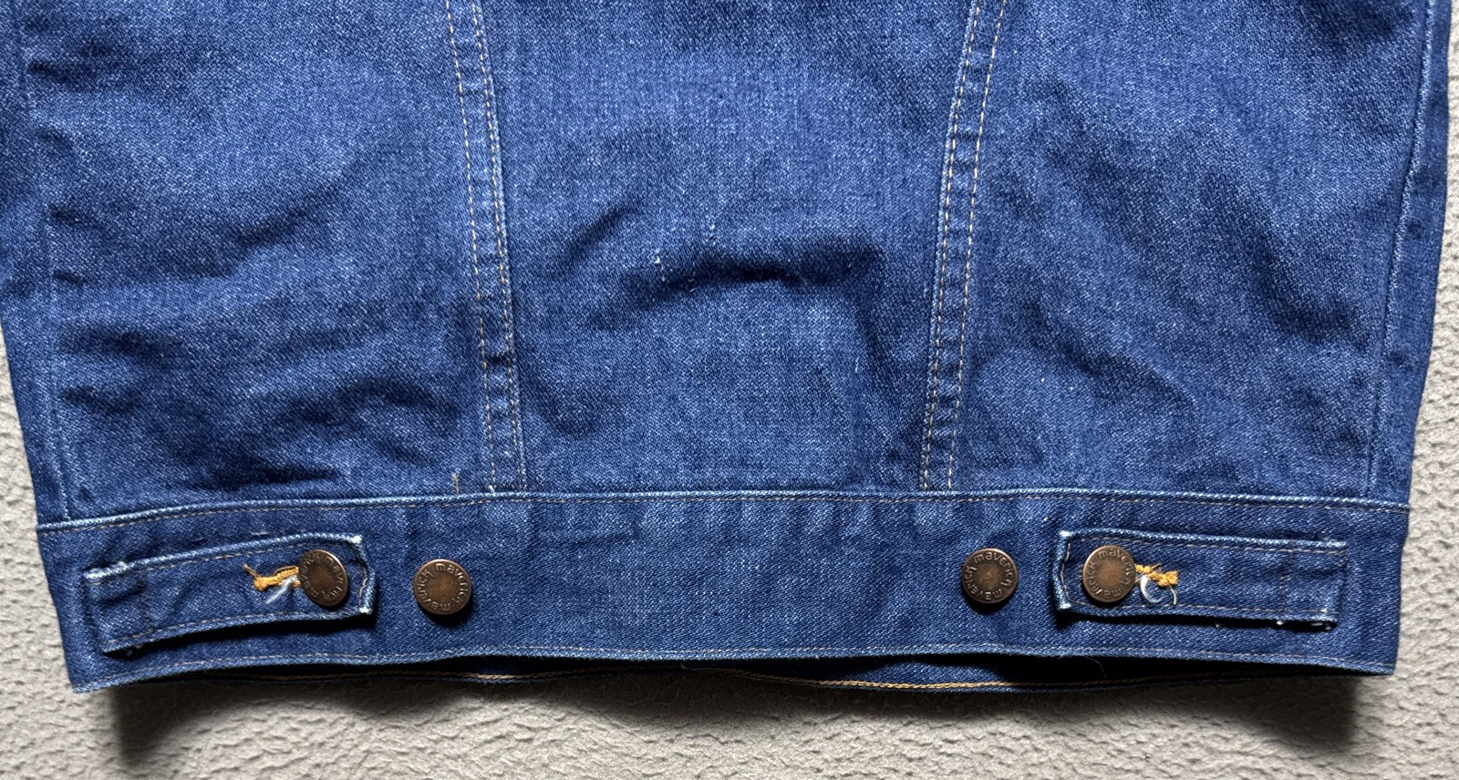 Vintage 70s Maverick Blue Bell Denim Jean Trucker Jacket Size 36 Workwear USA