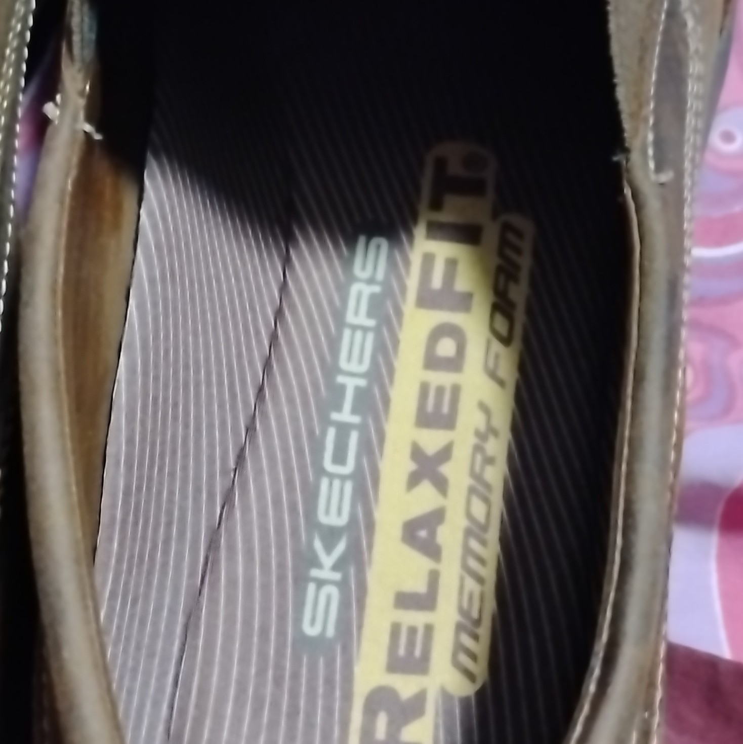 Skechers Relaxed Fit Memory Foam Leather Slip-On Loafers Brown Men’s 12