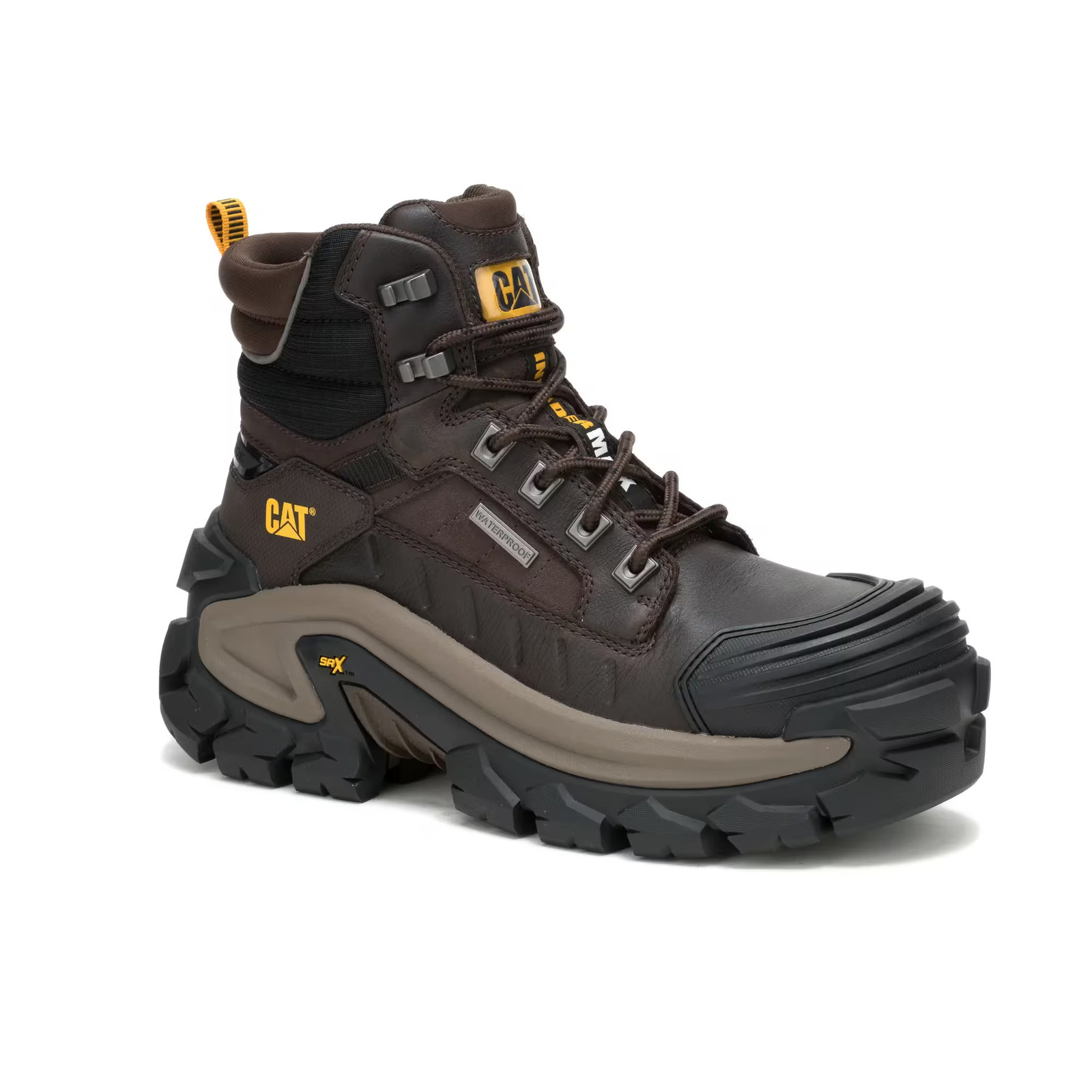 Caterpillar Men Invader Max Waterproof Composite Toe Work Boot Shoes