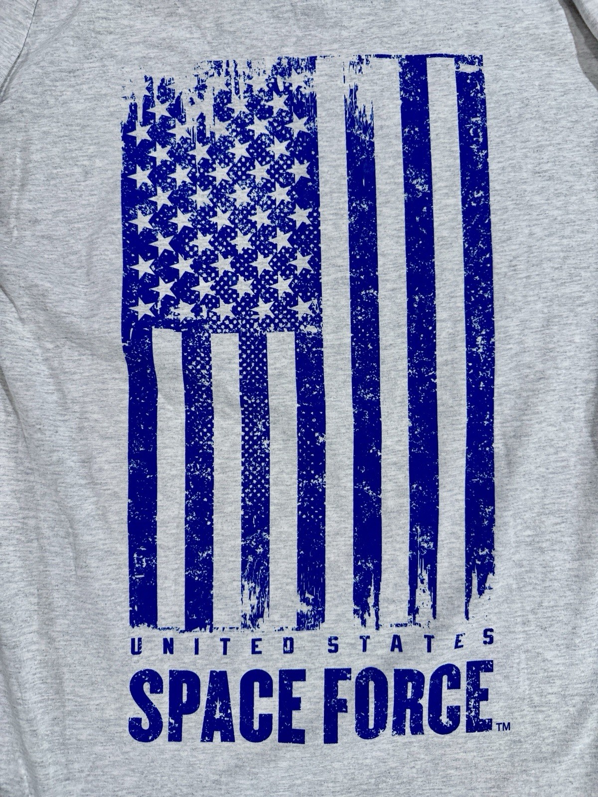 United States Space Force USSF “ALWAYS ABOVE” Ash Gray Long Sleeve T-Shirt -Sz L