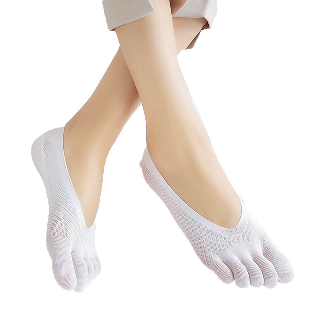 1-6 Pairs Mens Womens No Show Invisible Nonslip Boat Cotton Low Cut TOE Socks
