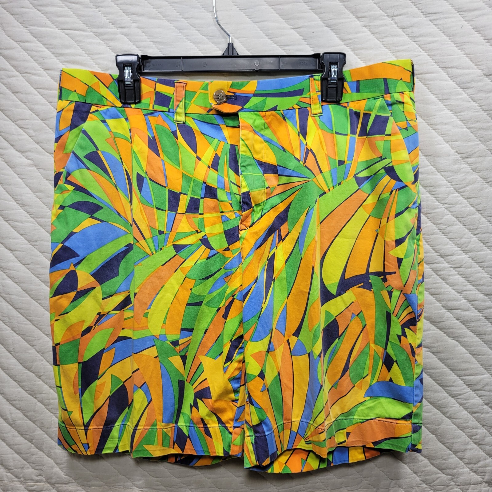 Loudmouth Shorts Mens 38 Multicolor Loud Pattern All Over Print Performance Golf