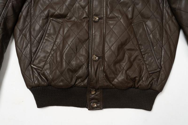 Men Brunello Cucinelli Jacket Brown Leather 40 /L