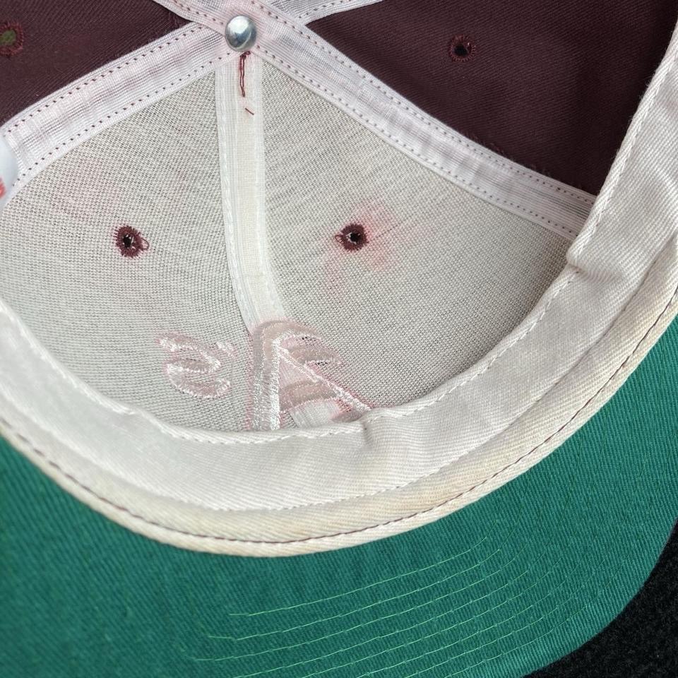 VTG 90s Oakland Athletics A’s MLB Baseball Burgundy New Era Snapback Cap Hat USA