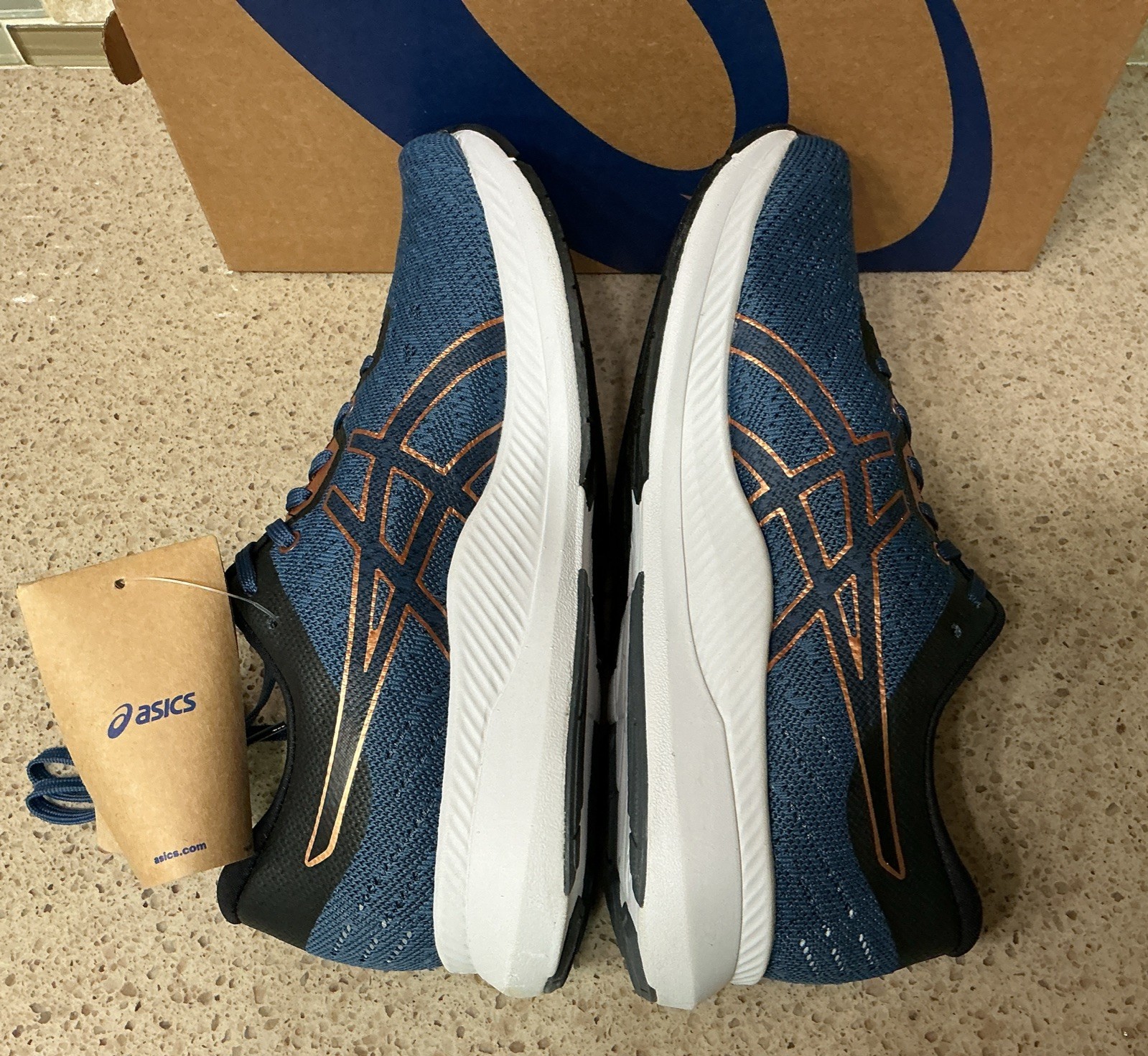 Asics Ezeride Shoes Men’s Size 9 Shark/Pure Bronze 1011B788-400 Sneakers New