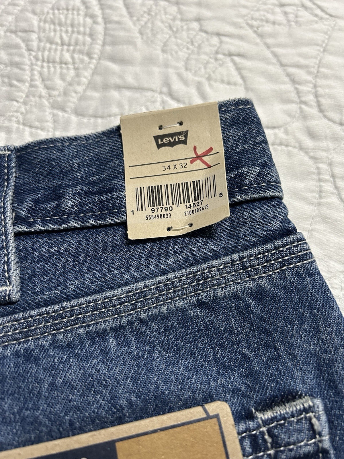 Levi’s Mens 568 Loose Straight Carpenter Jeans 55849-0033 Size 34×32 NWT