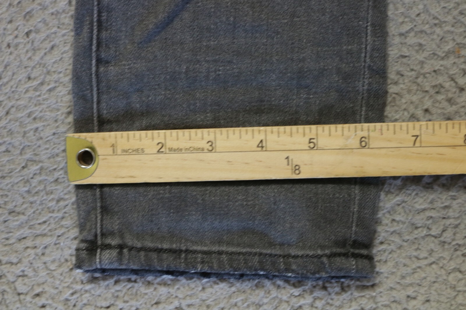 John Varvatos Jeans Women 29 Gray Denim Medium Wash 5-Pockets Skinny Leg Zip Fly
