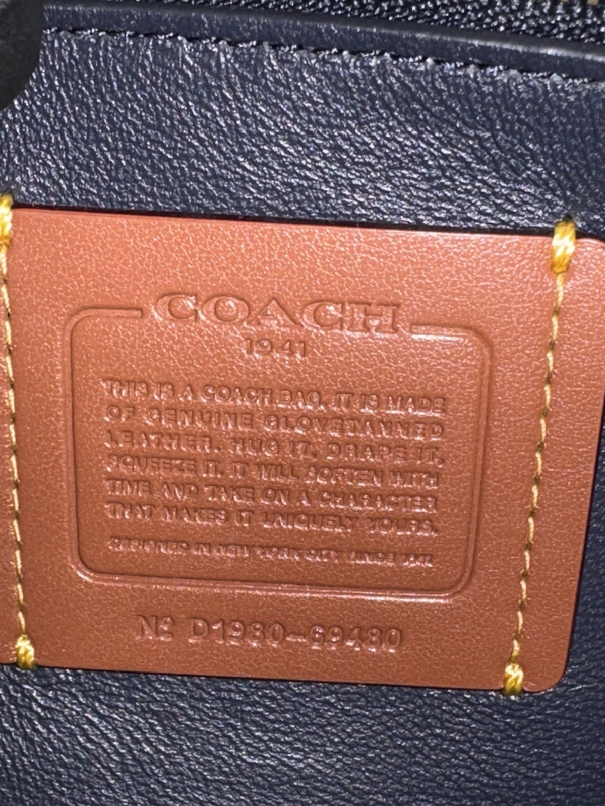 Coach 1941 Scattered Rivet Saddle Bag Leather Crossbody Mist Blue 69480 W/Dust