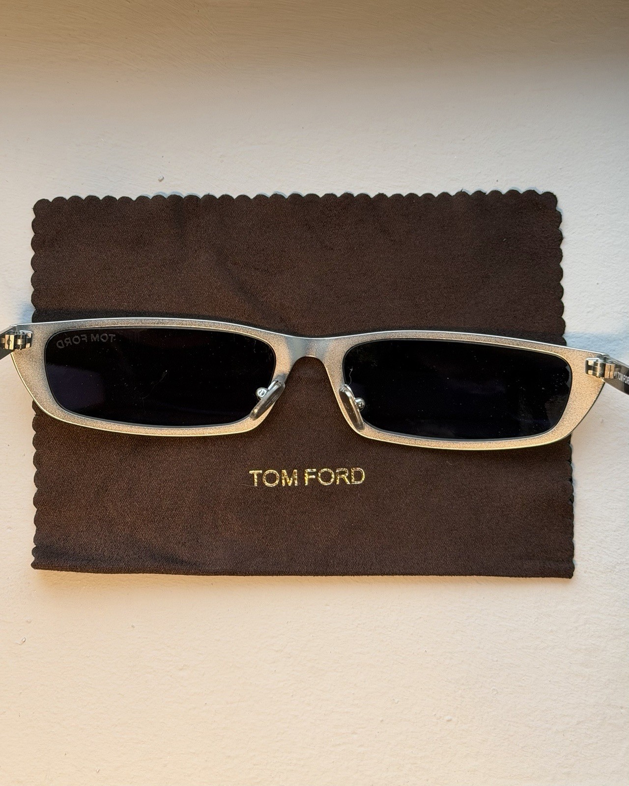 Tom Ford Everett TF1059 Rectangle Sunglasses Black Metal Frame 140mm