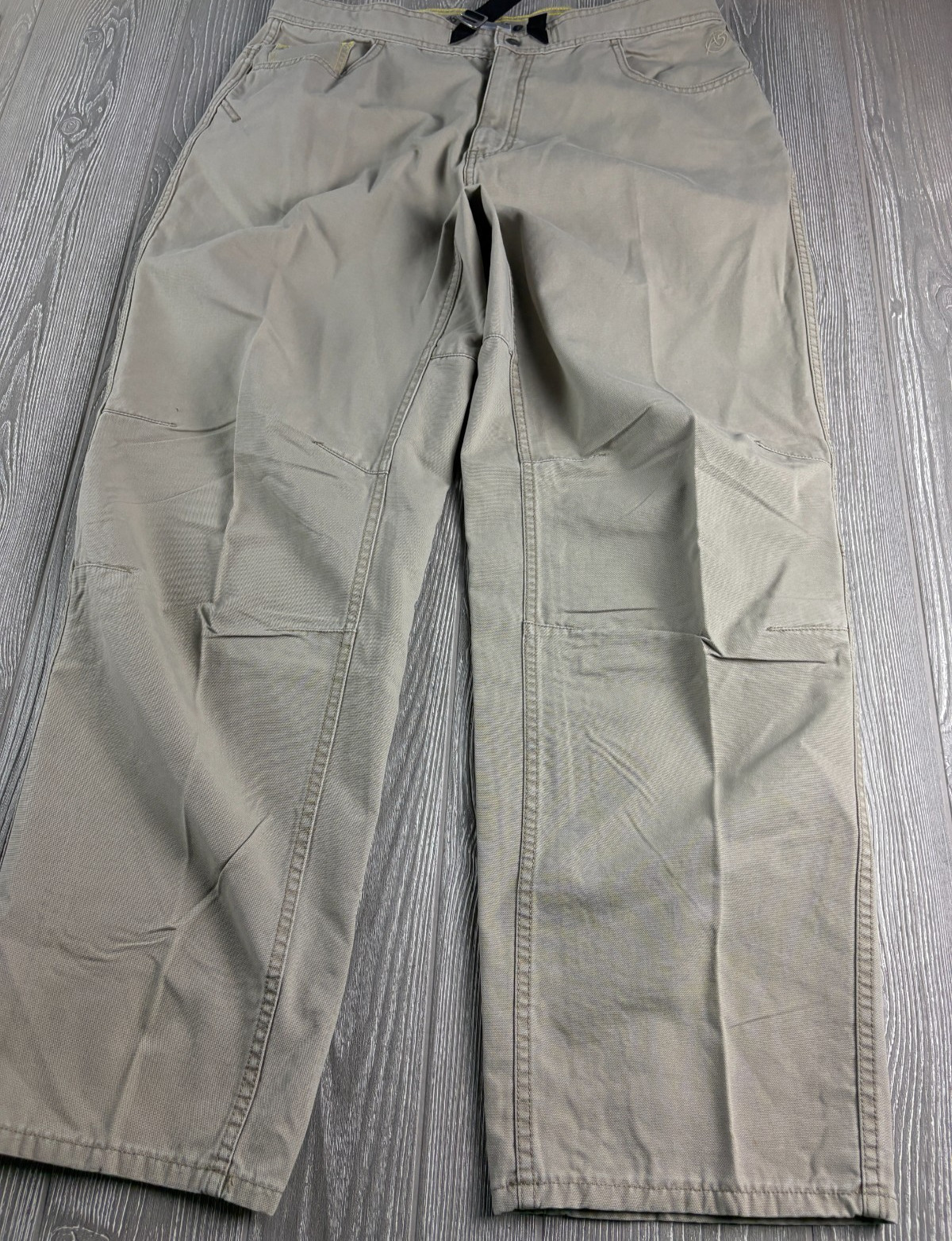 The North Face Men’s 38 Khaki Tan Outdoor Hiking Belted Inseam 32 Pants Y2K