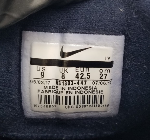Nike SB Stefan Janoski Max Men’s Size 9 Sneakers Navy Blue