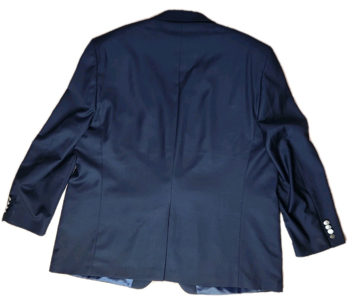 Ralph Lauren BLACK LABEL Jacket Mens 52R Sports Coat Blazer Silver Buttons Wool